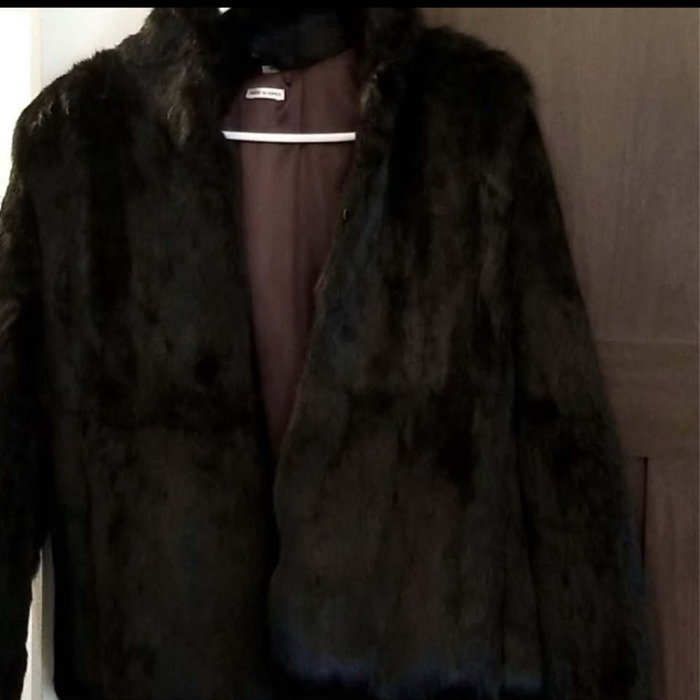 Elegant Black Fur Coat